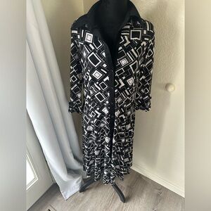 Studio I Black and White Geometric Dress